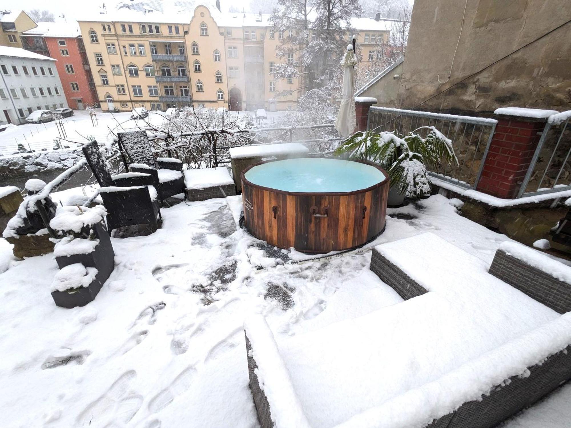 Appartamento Zi2 - Urlaubsmagie - Whirlpool, Sauna Und Garten Sebnitz Esterno foto